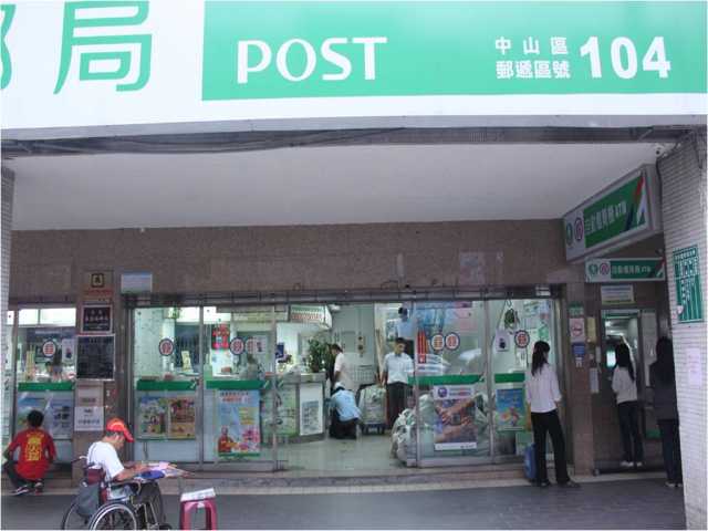 長春路郵局大門廣告2